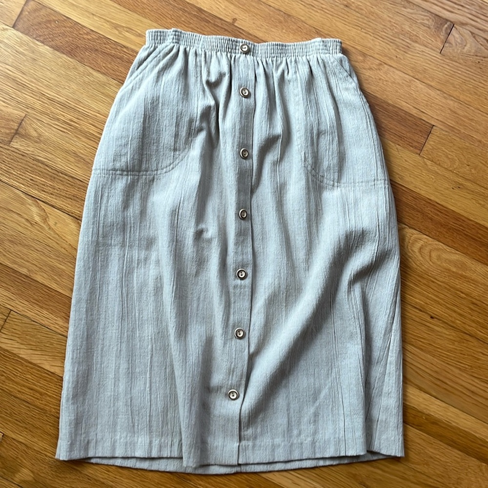 Vintage button down skirt